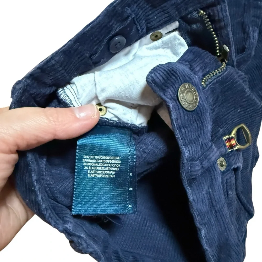 Ralph Lauren Toddler Unisex Blue Corduroy Pants/Jeans -Size 2T